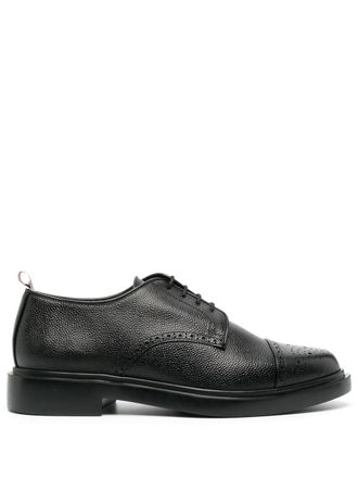 Thom Browne Derby con punta smussata - Nero