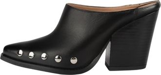 L37 Zilveren Sterren Muiltjes met Hak - Dames - Muiltjes - Zwart - 36 EU - Schoenen