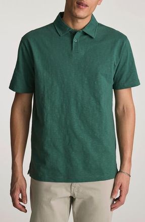 Mavi Slub Cotton Polo in Bistro Green at Nordstrom, Size X-Large