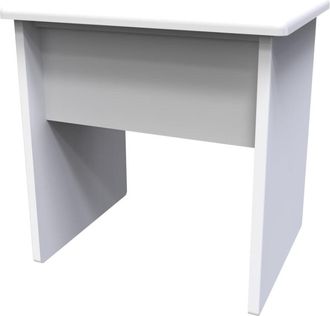 Welcome Furniture Porto Ready Assembled Dressing Table Stool - White Matt - Welcome Furniture | TJ Hughes
