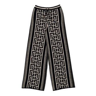 Balmain Monogram Drawstring Sweatpants, Brand Size 38 (US Size 6)