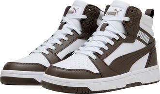 Puma Unisex Rebound V6 Sneaker, White-Flat Bronze, 8 UK