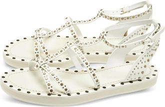 Burberry Sandali Hansel con suola piatta - Bianco