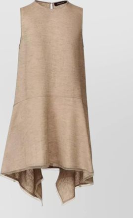 Fabiana Filippi sleeveless top asymmetric hem keyhole back