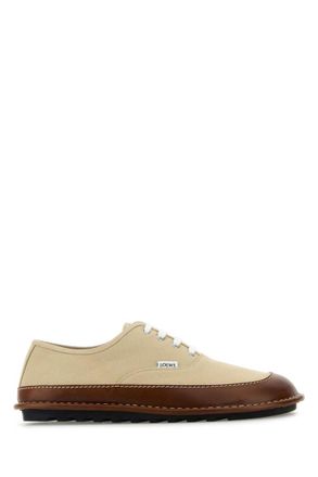 Loewe Beige Lace Up Sneakers