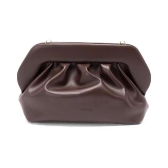 Themoir&egrave; Clutch Arricciata - - Bags - Donna - Marrone - ONE SIZE