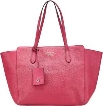 Gucci Pre-owned Tote Bags, female, Pink, Size: ONE SIZE Pre-owned Leather totes