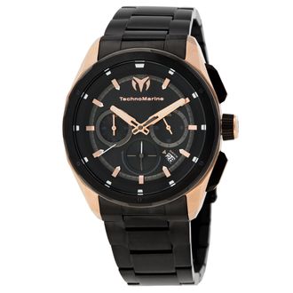 Technomarine OCEAN Chronograph GMT Quartz Black Dial Mens Watch TM-318092