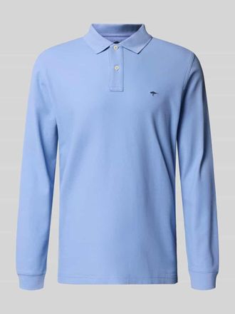 Fynch-Hatton Fynch-Hatton Regular Fit Poloshirt mit Logo-Stitching in Hellblau, Größe XXXL