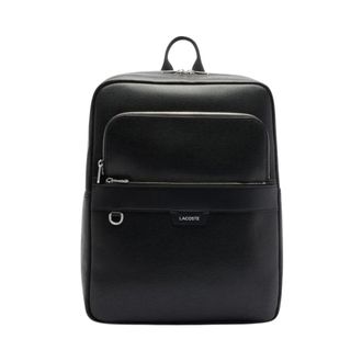 Lacoste Heren, Tassen, Zwart, Maat: ONE Size Leer