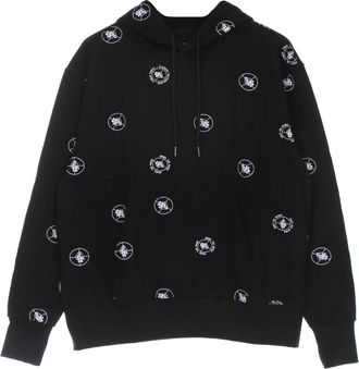 Element Zwarte Polka Dot Hoodie - Heren - Hoodies - Zwart - L - Katoen - Hoodies & sweatvesten