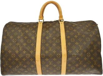 Louis Vuitton Vintage, unisex, Bruin, ONE Size, Pre-owned Weekend Bag