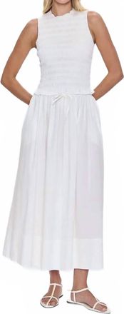 Pistola Denim Noelle Poplin Skirt In Le Blanc