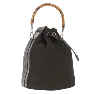 Gucci Pre-owned Bucket Bags, female, Green, Size: ONE SIZE Pre-owned Vintage Bucket Bag