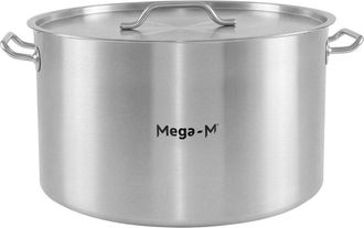 OEM Olla Mediana Para Catering Con Tapa Mega-m Standard 58 L, Di&aacute;metro 50 Cm X Altura 30 Cm N