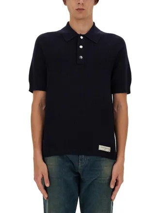 Balmain Merino Wool Polo Shirt