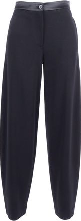 Emporio Armani Minimalist Tapered Ankle Straight-Leg Pants