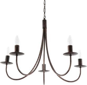 OEM L&aacute;mpara Colgante De Techo Tradicional, Candelabro, Negro, Oro Viejo, Lumen Old 710