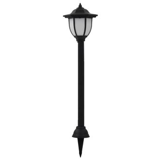 Berkfield Home Outdoor Solar Lamps 6 pcs LED Black