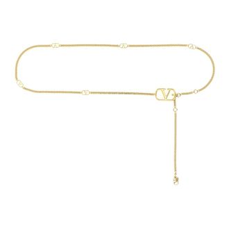 Valentino Garavani VLogo Signature Chain Belt - female - Valentino Garavani - Belts - Yellow - M - Accessories