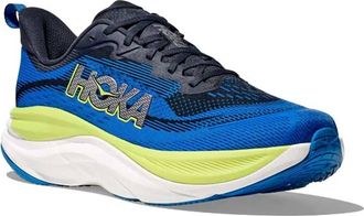 Hoka One One Mens Skyflow Running Shoes In Varsity Navy / Electric Cobalt