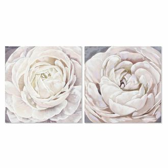 DKD Home Decor Decoraci&oacute;n Mural - Dkd Home Decor - Flor - Multicolor - 2 Piezas - 80 Cm
