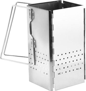 OEM Chimenea De Carb&oacute;n Port&aacute;til, De Acero Inoxidable, Plegable Y Resistente, Con Asa, Ideal Para Cocinar Al Aire Libre