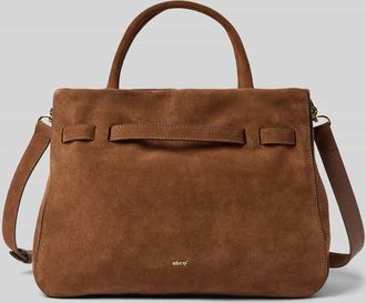 Abro Abro Handtasche aus Leder mit Label-Detail Modell JILL in Dunkelbraun, Größe 1