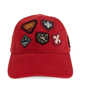 Diesel Accessoires, Heren, Rood, M, Katoen, C-Scud Cap