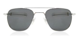 American Optical Original Pilot 2GYN Mens Sunglasses Silver Size 52