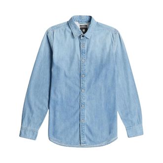 G-Star Clean Slim Shirt - Heren - Spijkeroverhemden - Blauw - M - Denim - Overhemden