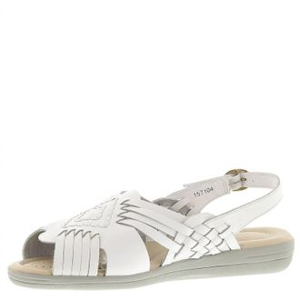 Softspots Womens Tela Slingback Sandals In White