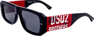 Dsquared2 Mens 54 mm Black Red Sunglasses D20107-S-OIT-54