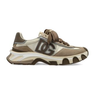 Dolce & Gabbana Sneakers, male, Beige, Size: 10 1/2 US Sports shoes with logo