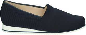 Hassia Schoenen, Dames, Blauw, 38 1/2 EU, Leer, Blauwe Instappers met Uitneembaar Voetbed