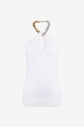 Stella McCartney Neckholder-Top aus Wollstrick Frayme