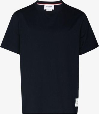 Thom Browne Side Slit Cotton T-Shirt - Mens - Cotton