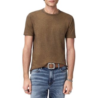 John Varvatos Bale Burnout Crewneck T-Shirt in Brown Sugar at Nordstrom, Size Xx-Large