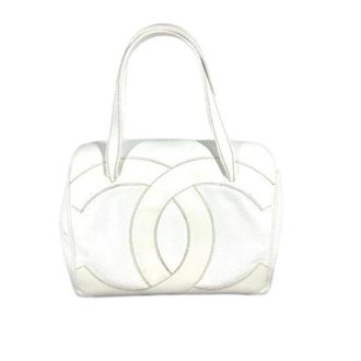 Chanel Pre-owned Vintage Shoulder Tote - Dames - Pre-owned - Wit - Maat: ONE Size Leer