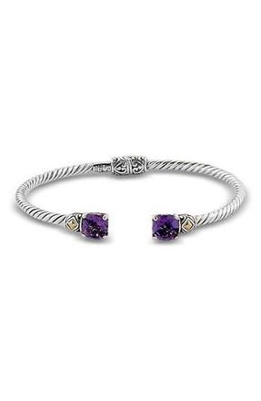 Samuel B. Twisted Cuff Bracelet in Purple 7.25 In at Nordstrom Rack