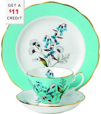 Royal Albert 100 Years Festival Teacup And Saucer 3Pc Set With $11 Credit