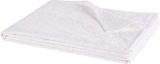 Maisons du monde Manta de algod&oacute;n blanca con jacquard 220x240 cm