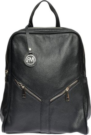 Roberta M Zwart Rundleer Tas