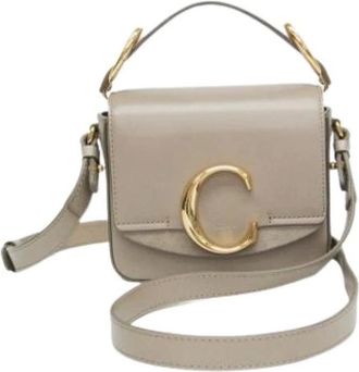 Chlo&eacute; Borsa a tracolla mini C Pre-owned - - Pre-owned - Donna - Grigio - ONE SIZE