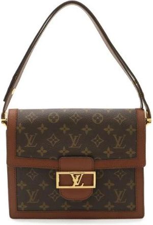 Louis Vuitton Pre-owned Monogram Sac Dauphine 2Way Schoudertas - Dames - Vintage Schoudertas - Bruin - ONE Size - Vintage
