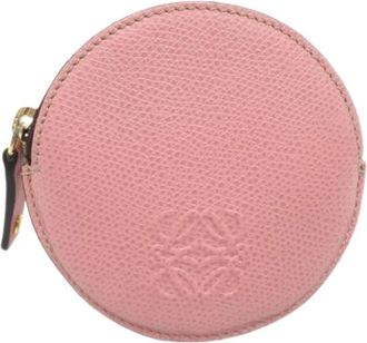 Loewe Pre-owned Portemonnee/munthouder - Dames - Vintage Accessoires - Roze - ONE Size - Leer - Vintage