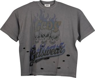 GCDS Gcds T-shirts en Polos - Heren - T-shirts - Grijs - M - Tops