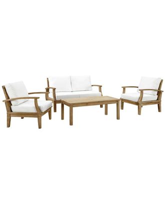 ModWay Discontinued Modway Marina 4-Piece Teak Outdoor Patio Set