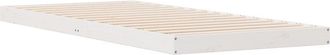 vidaXL Estructura de cama Blanco 100 x 220 cm Madera maciza de Pino Vidaxl