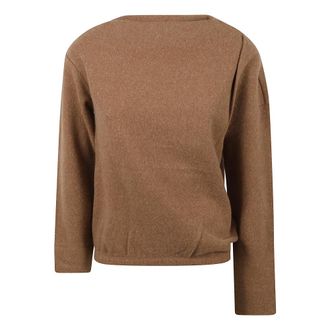 Max Mara OXA Ronde Hals Truien - Dames - Ronde hals truien - Bruin - XS - Wol - Truien & Vesten